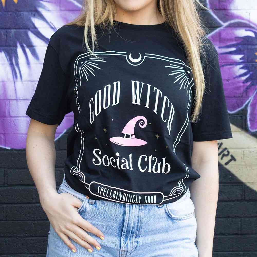 Something Different - Pink Good Witch Social Club Unisex T-shirt - Multicolours